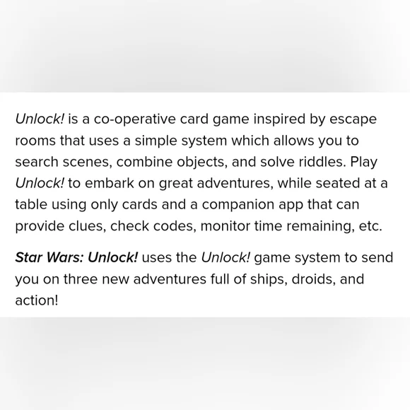 🌿 Game Free with Purchase: Unlock! The Escape Game Star Wars - Picture 3 of 3